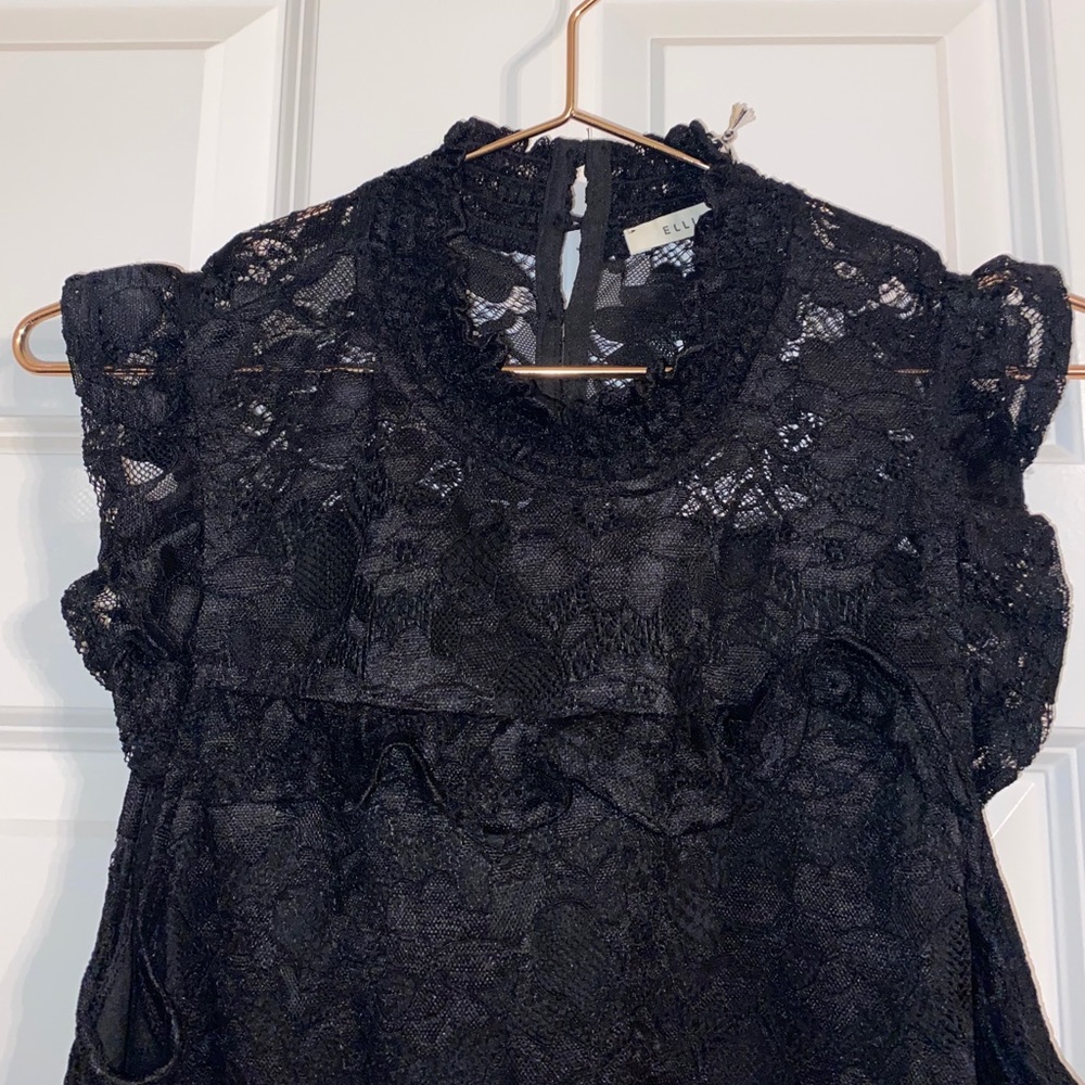 NWT black lace dress